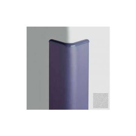 Pawling Surface Mounted Corner Guard Bullnose 90Deg, 3'' Wings, 4'H W/Caps, Silver Gray CG-30-4-210